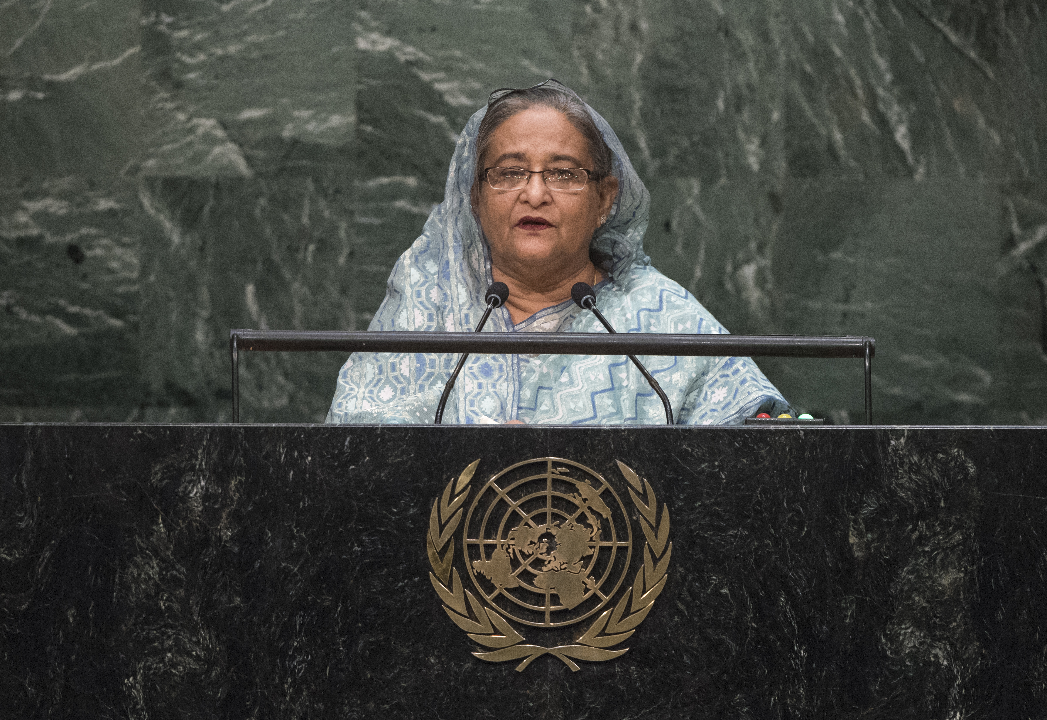 Photo of Sheikh Hasina, former Prime Minister of Bangladesh