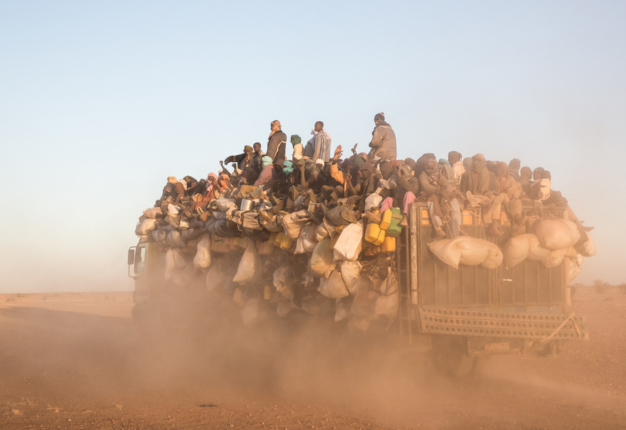 Truck with migrants, Niger