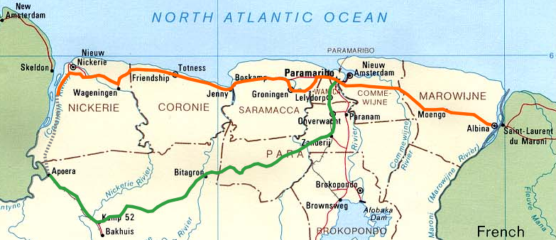 map of the east-west link 