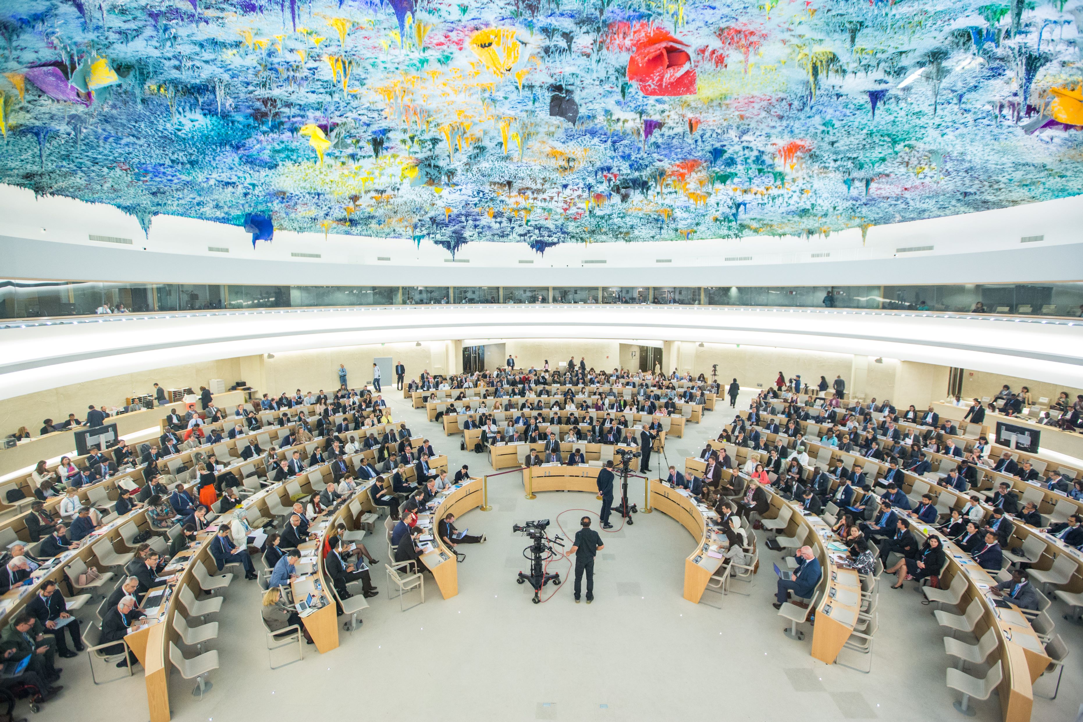 The UN Human Rights Council chamber, Geneva