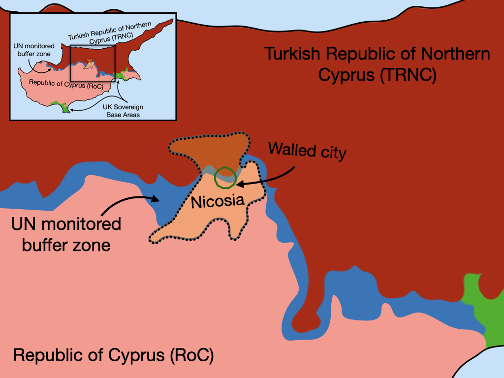 Map of Nicosia