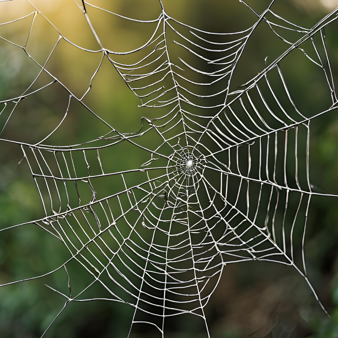 AI Generated image of a spider web