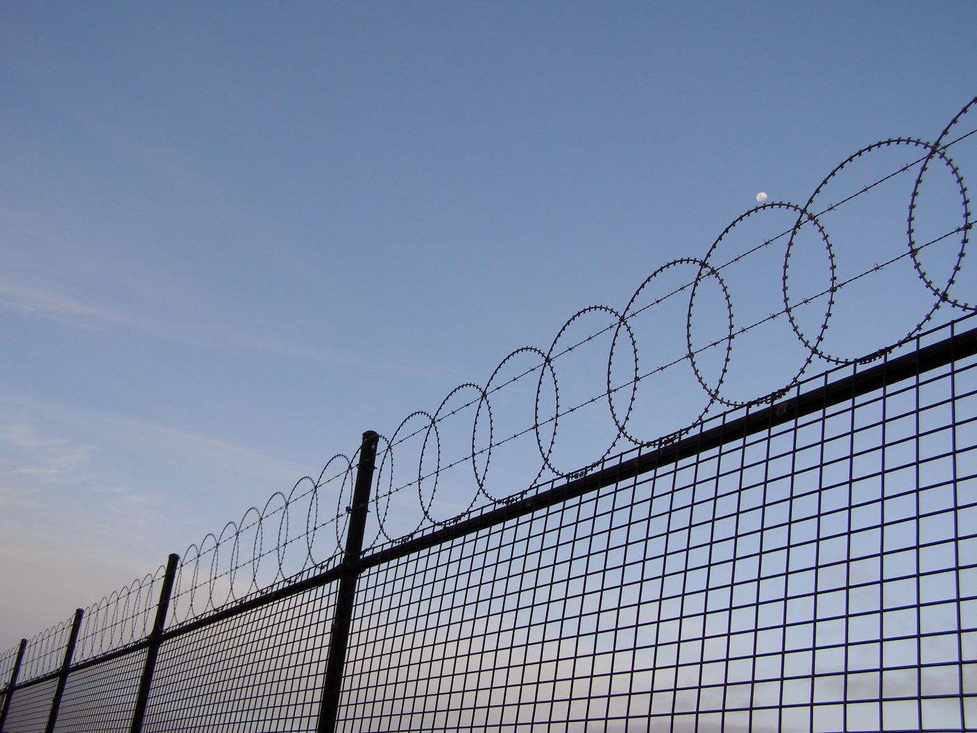 Fencing outside an American prison