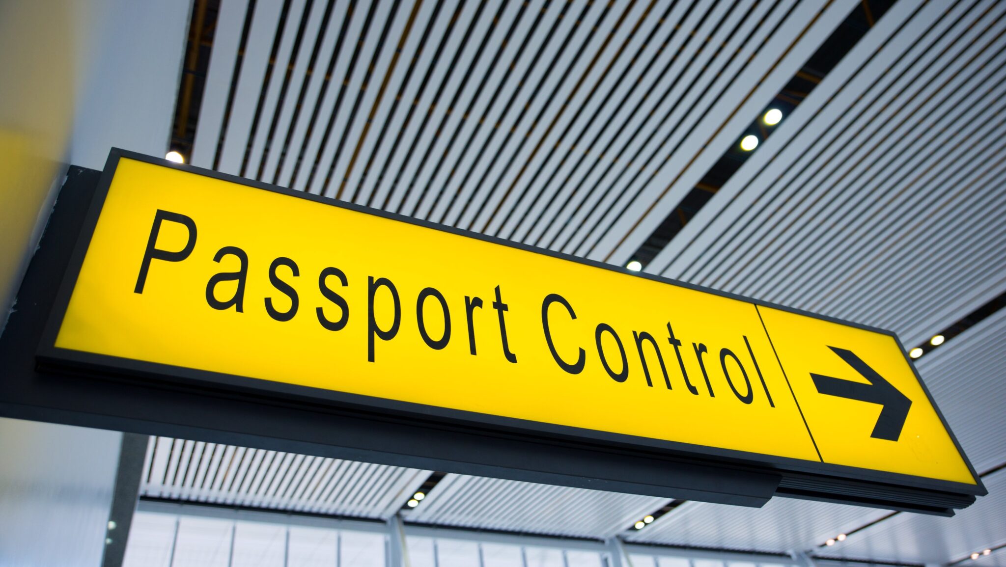 sign of passport control
