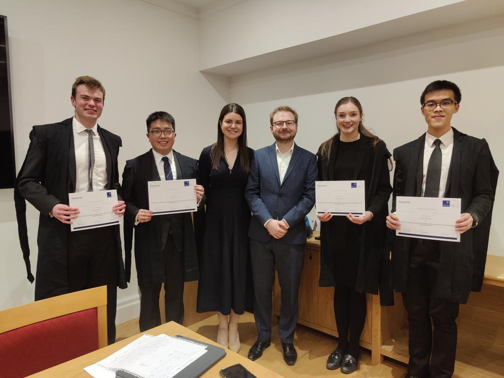 Judges and finalists at the event