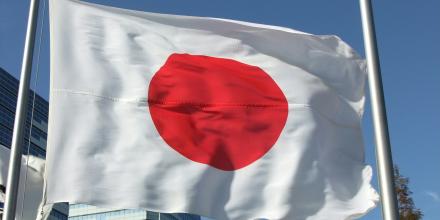 The national flag of Japan