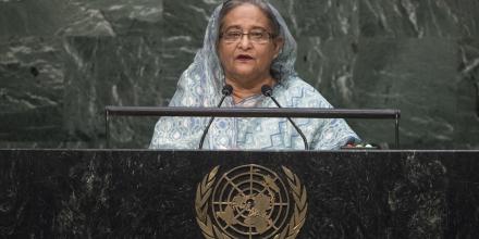 Photo of Sheikh Hasina, former Prime Minister of Bangladesh