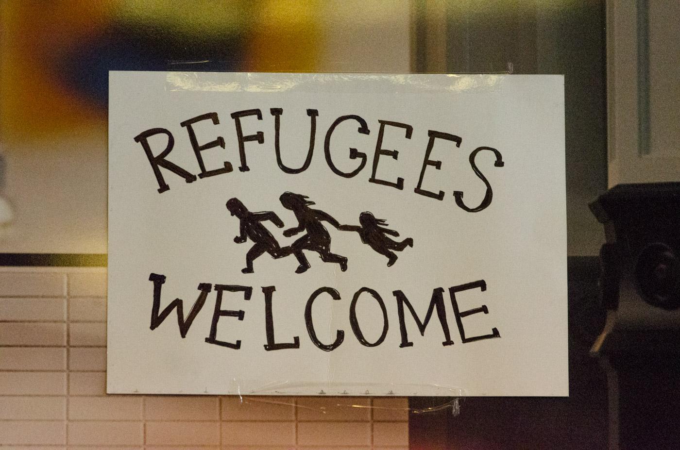 "Refugees from Syria arrive at Stockholm Central Station by train through Denmark and Malmo in September 2015. Photo: Frankie Fouganthin."