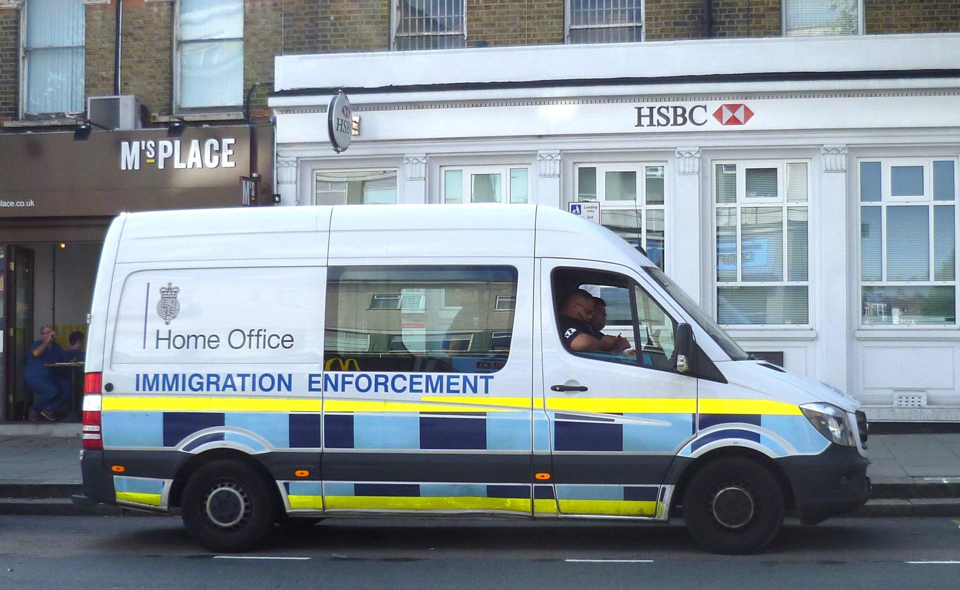 photo of a UK Home office van